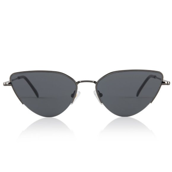 Dime Optics Fairfax Sunglasses in Shiny Gunmetal/Grey main image 6